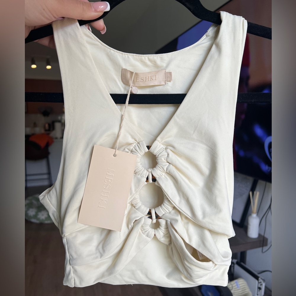 Meshki Cream Women's Top